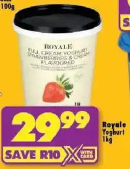 Shoprite Royale Yoghurt offer