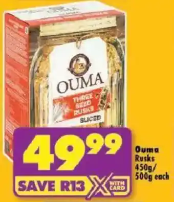 Shoprite Ouma Rusks offer