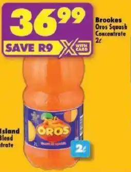 Shoprite Brookes Oros Squash Concentrate offer