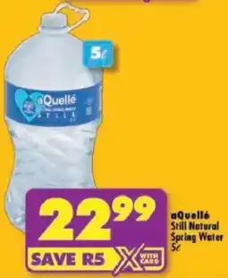 Shoprite aQuellé Still Natural Spring Water offer