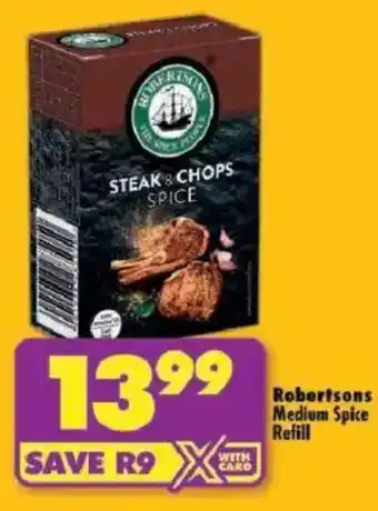 Shoprite Robertsons Medium Spice Refill offer