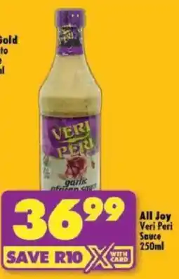 Shoprite All Joy Veri Peri Sauce offer