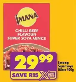 Shoprite Imana Super Soya Mince offer