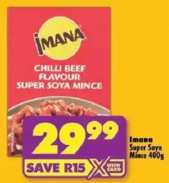 Shoprite Imana Super Soya Mince offer