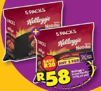 Shoprite Kellogg's Instant Noodles offer