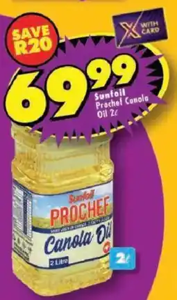 Shoprite Sunfoil Prochef Canola Oil offer