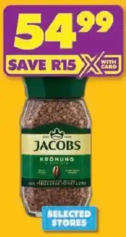 Shoprite Jacobs Krönung/ Gold Instant Coffee Jar offer
