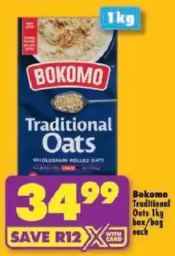 Shoprite Bokomo Traditional Oats offer