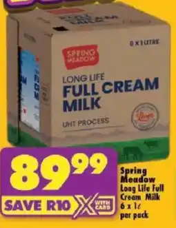Shoprite Spring Meadow Long Life Full Cream Milk offer