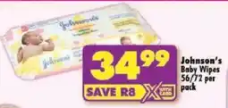 Shoprite Johnson's Baby Wipes offer