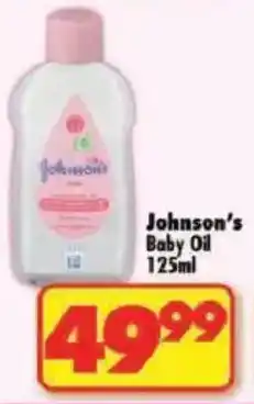 Shoprite Johnson's Baby Oil offer