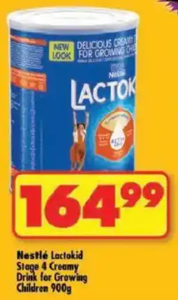 Shoprite Nestlé Lactokid Stage 4 Creamy Drink for Growing Children offer