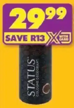 Shoprite Status Deodorant For Men offer