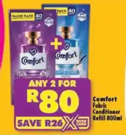 Shoprite Comfort Fabric Conditioner Refill offer