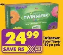 Shoprite Twinsaver Facial Tissues offer
