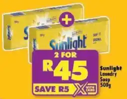 Shoprite Sunlight Laundry Soap offer