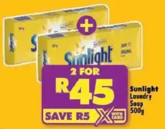 Shoprite Sunlight Laundry Soap offer