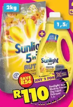 Shoprite Sunlight Auto Washing Powder/ Liquid Detergent offer