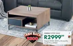 Beares Ciara coffee table offer