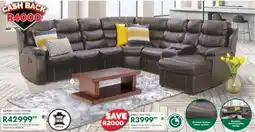 Beares Cammi corner chaise leather uppers offer