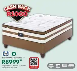 Beares Sealy savannah 152cm bed set offer