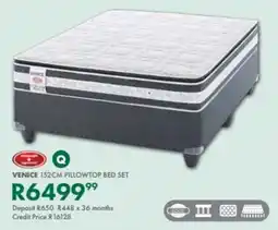 Beares Venice 152cm pillowtop bed set offer