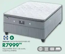 Beares Sealy merion 137cm pillowtop bed set offer