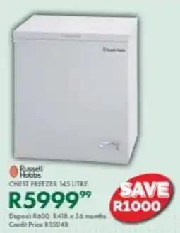 Beares Russell hobbs chest freezer offer