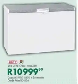 Beares Defy chest freezer offer