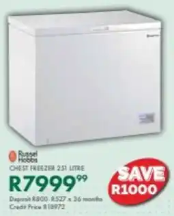 Beares Russel hobbs chest freezer offer