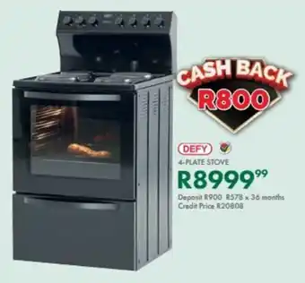 Beares Defy 4-plate stove offer
