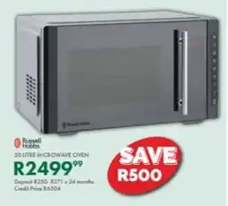 Beares Russell hobbs microwave oven offer
