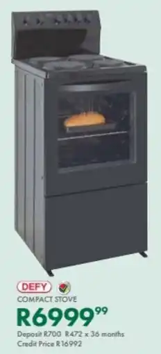 Beares Defy compact stove offer