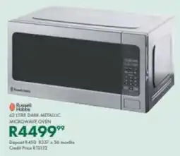 Beares Russell hobbs dark metallic microwave oven offer