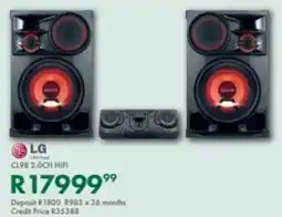 Beares LG CL98 2.0ch hifi offer