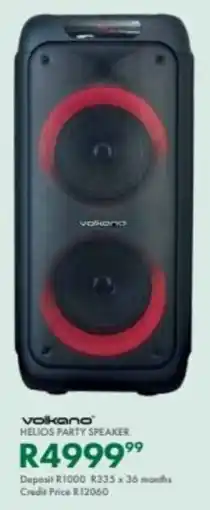 Beares Volkano helios party speaker offer