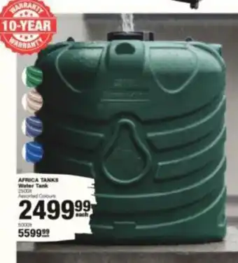 Africa tanks water tank