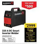 Builders Warehouse Blacksmith 220A DC Smart Inverter Welder 850004910 offer