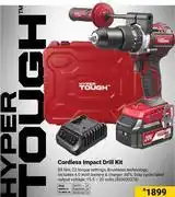 Builders Warehouse Hyper Tough Cordless Impact Drill Kit 850033378 offer