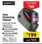 Builders Warehouse Blacksmith Auto Darkening Helmet Adjustment 850004863 offer