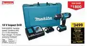 Builders Warehouse Makita 18V Impact Drill 634662 offer
