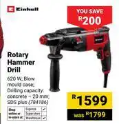 Builders Warehouse Einhell Rotary Hammer Drill 784186 offer