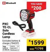 Builders Warehouse Einhell PXC TE-CL Solo Cordless Lamp 784257 offer