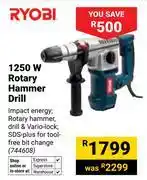 Builders Warehouse Ryobi 1250W Rotary Hammer Drill 744608 offer