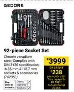 Builders Warehouse Gedore 92-Piece Socket Set 702058 offer