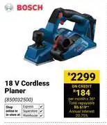 Builders Warehouse Bosch 18V Cordless Planer 850032500 offer