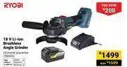Builders Warehouse Ryobi 18V Li-Ion Brushless Angle Grinder 786433 offer