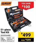 Builders Warehouse Grip 51-Piece Tool Kit 850026488 offer