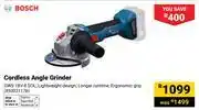 Builders Warehouse Bosch Cordless Angle Grinder 850031176 offer
