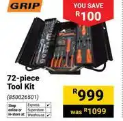 Builders Warehouse Grip 72-Piece Tool Kit 850026501 offer
